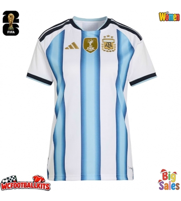 Argentina Replica Home Stadium Shirt for Women World Cup 2026 Short Sleeve